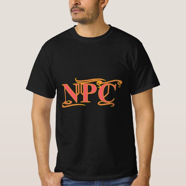 Camiseta NPC No Maim Rob ni Matar RPG divertida (Anverso)
