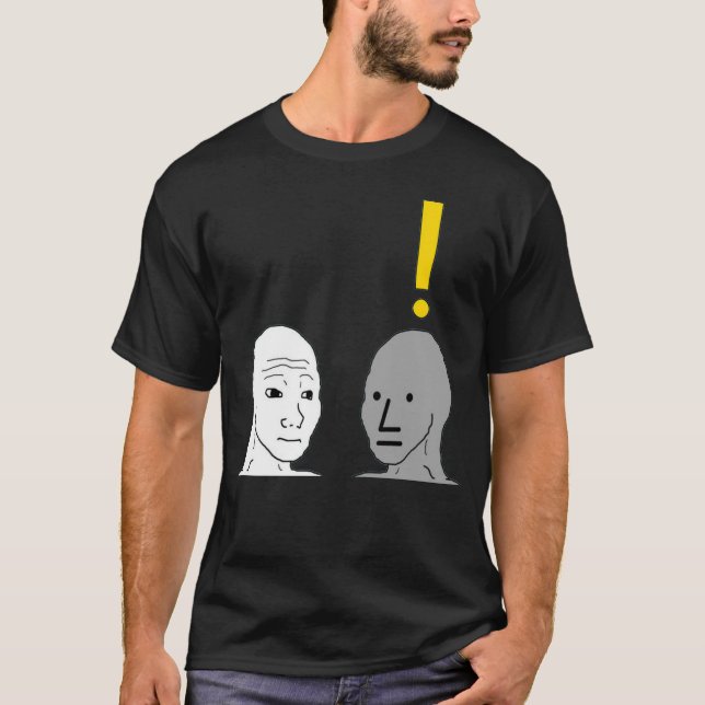 Camiseta NPC Wojak Meme (Anverso)