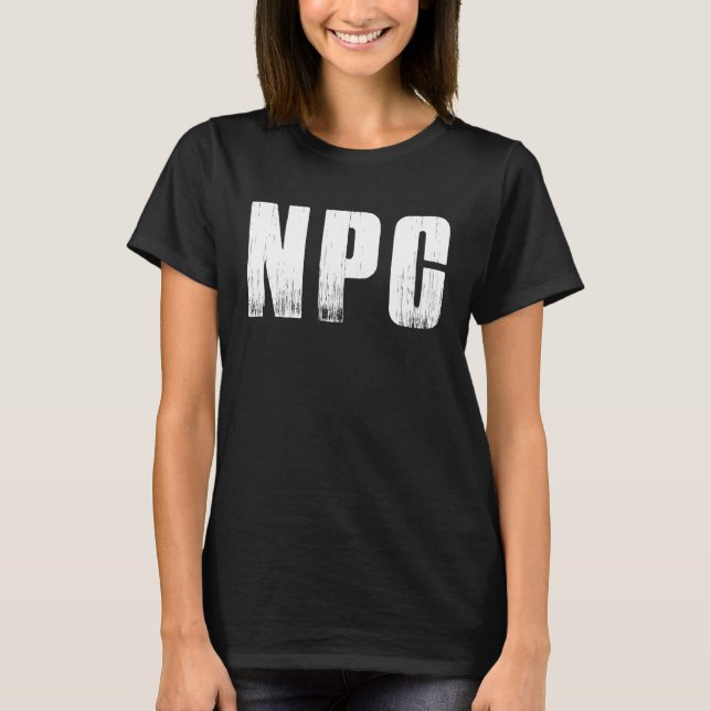 CAMISETA NPC WOJAK SÓLO SEA USTED MISMO (Anverso)