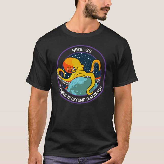 Camiseta NROL-39 - Parche de satélite de reconocimiento - S (Anverso)
