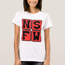 Camiseta NSFW Internet Lingo No Seguro Para El Trabajo Fras