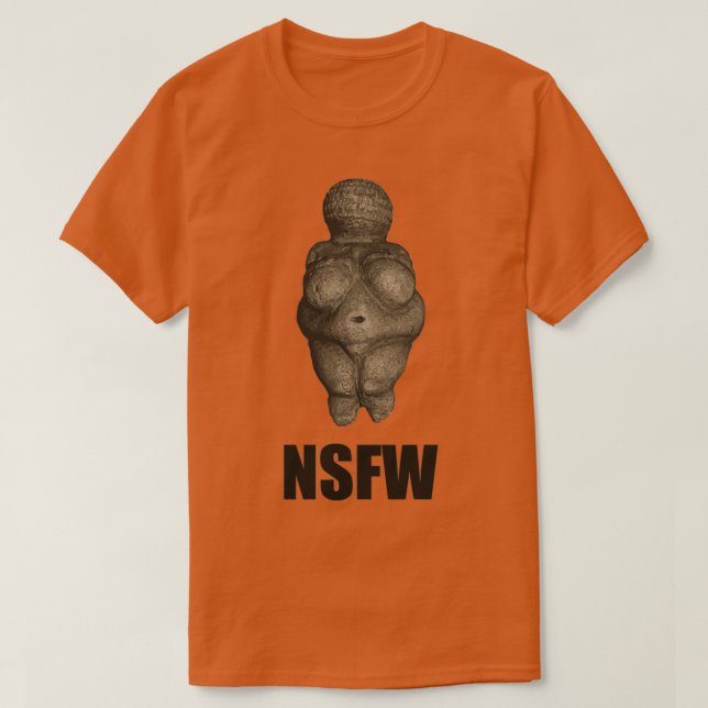 Camiseta NSFW Prehistórica Venus Figurine (Diseño del anverso)