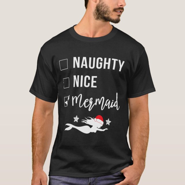 Camiseta Ntraviesa Sirena Funny Navidades de Sirena (Anverso)