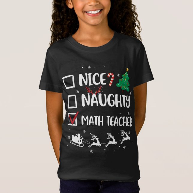 Camiseta Ntrina Navidades de profesores de matemáticas de N (Anverso)