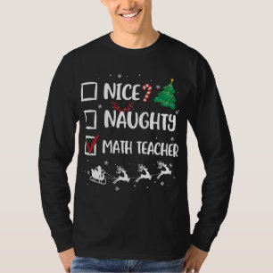 Camiseta Ntrina Navidades de profesores de matemáticas de N