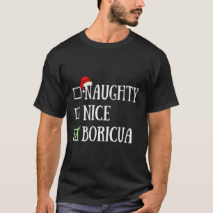 Camiseta Ntrina Niza Boricua Funny Puerto Rico Santa Hat C