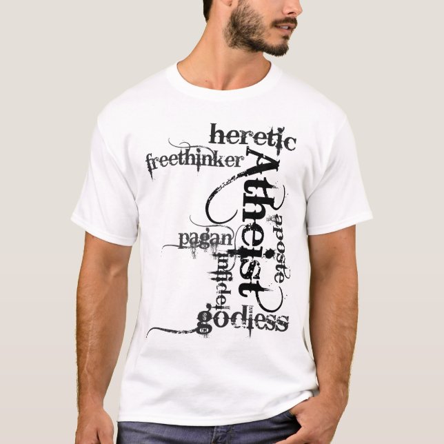 Camiseta Nube atea de la palabra (Anverso)