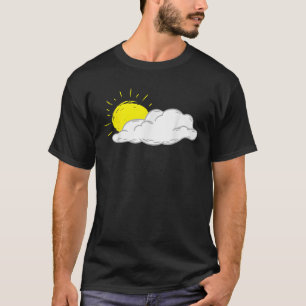 Camiseta Nube Blanca Con Hombres Brillantes De Sol Mujeres