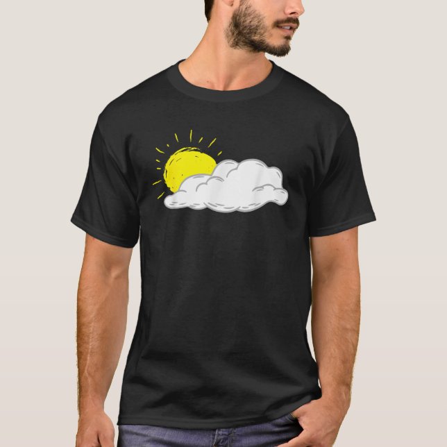 Camiseta Nube Blanca Con Hombres Brillantes De Sol Mujeres  (Anverso)