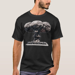 Camiseta Nube de hongos nucleares de cabeza de payaso