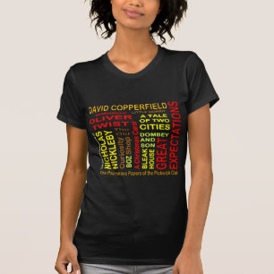 Camiseta Nube de la palabra de Charles Dickens