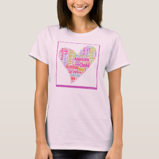 Camiseta Nube de la palabra del amor de Jiu-Jitsu por