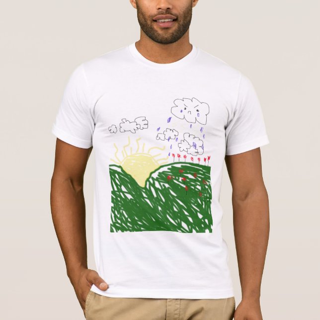 Camiseta nube de lluvia (Anverso)