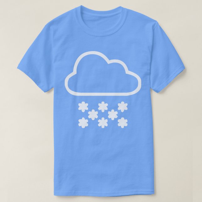 Camiseta Nube de nieve (Diseño del anverso)