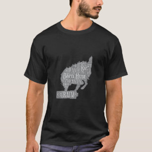 Camiseta Nube de palabras de caza de granos divertidos