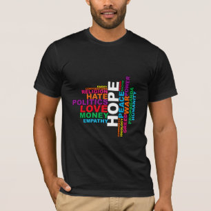 Camiseta Nube de palabras de humanidad