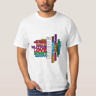 Camiseta Nube de palabras de Humanidad