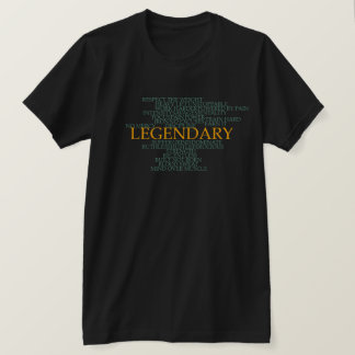 Camiseta Nube de palabras de motivación legendaria para el