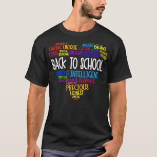 Camiseta Nube de palabras de vuelta al cole Alumnos y maest