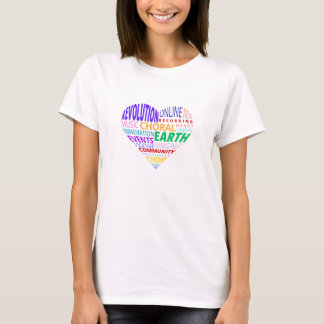 Camiseta Nube de palabras en color del Coro de la Tierra