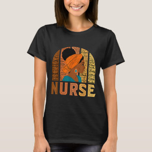 Camiseta Nube de palabras inspiradoras de enfermera negra a