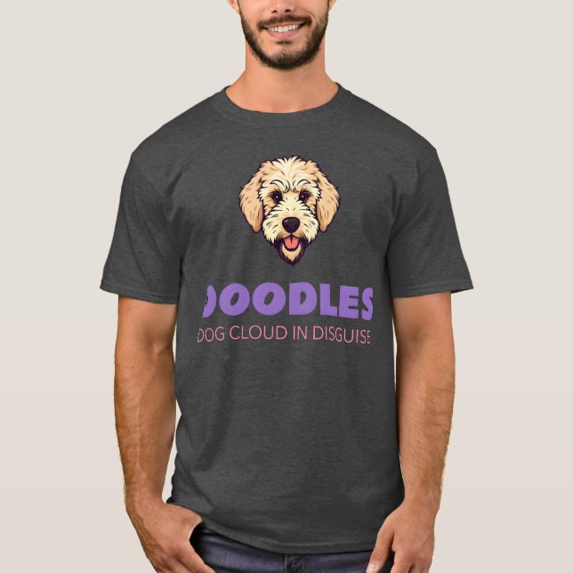 Camiseta Nube de perro disfrazada Perros de perro Labradle  (Anverso)