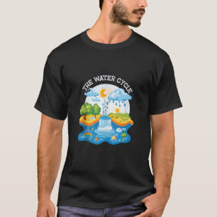 Camiseta Nube de pronóstico meteorológico del ciclo del agu