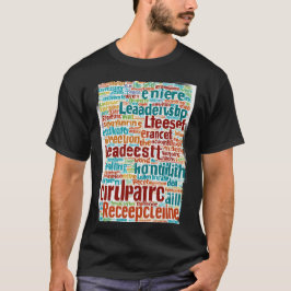 Camiseta Nube de Word que utiliza en varios colores