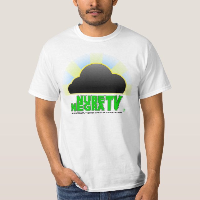 CAMISETA NUBE NEGRA TV VERDE (Anverso)