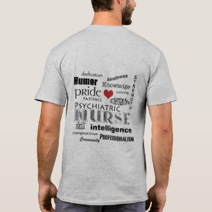 Camiseta Nube psiquiátrica de la Orgullo-Palabra de la