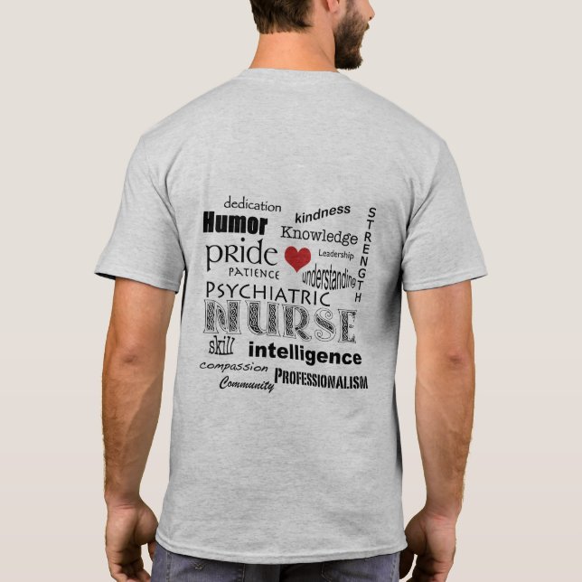 Camiseta Nube psiquiátrica de la Orgullo-Palabra de la (Reverso)