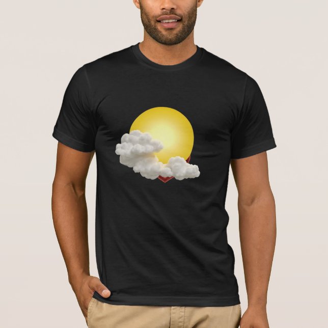 Camiseta Nube solar y blanca (Anverso)