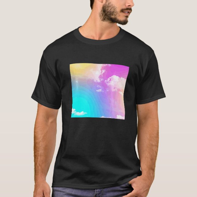 Camiseta Nubes arcoiris (Anverso)
