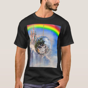 Camiseta Nubes arcoiris Disco Ball