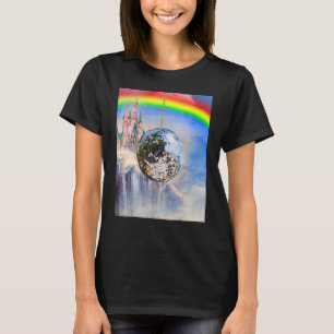 Camiseta Nubes arcoiris Disco Ball