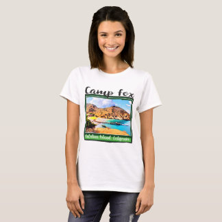 Camiseta Nubes blancas del cielo azul del Fox del campo en