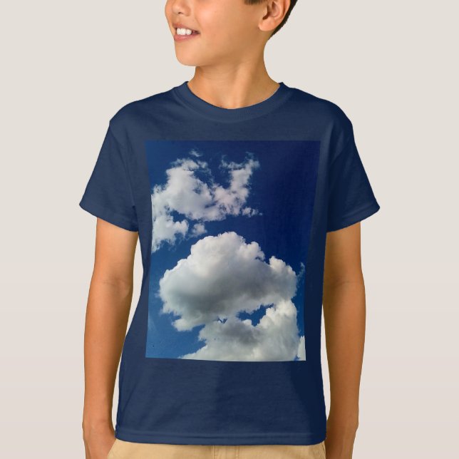 Camiseta Nubes blandas grandes (Anverso)