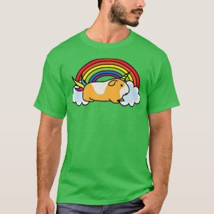 Camiseta Nubes de arcoiris de unicornio de Guinea positivas
