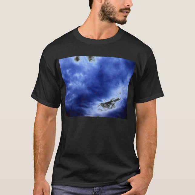 Camiseta Nubes de tormenta azules luminosas por KLM (Anverso)