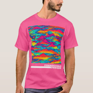 Camiseta Nubes En Las Montañas Abstracción Activa