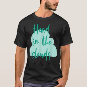 Camiseta Nubes fe cristiana colossianos Biblia versus mujer