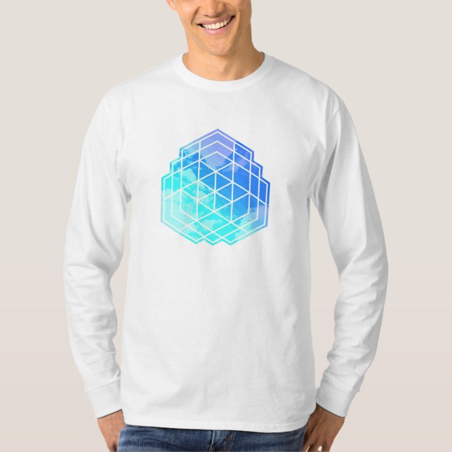 Camiseta Nubes geométricas (Anverso)
