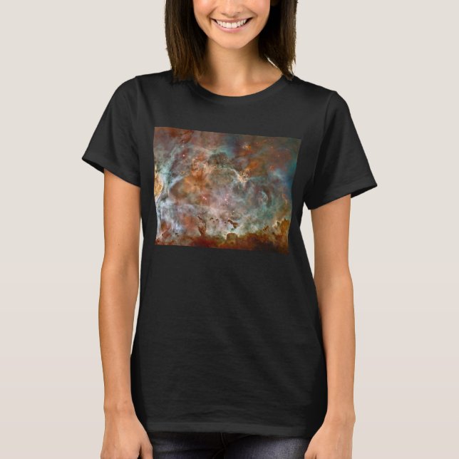 Camiseta Nubes oscuras de la nebulosa Carina Hubble Espacio (Anverso)