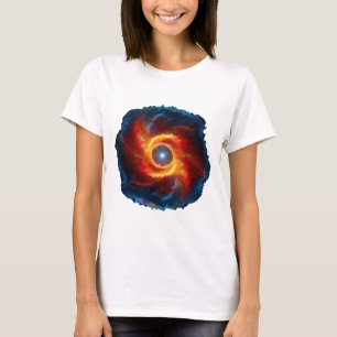 Camiseta Nubes Oscuras Y Flamaciones Rodean Una Orb Girator