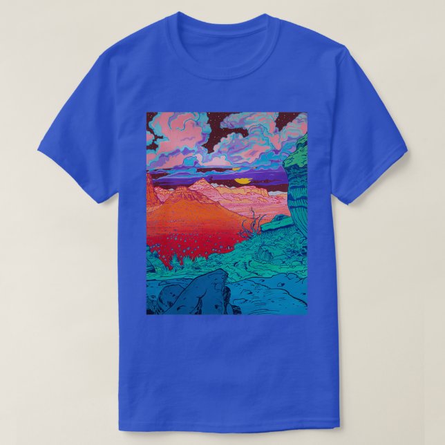 Camiseta Nubes rosadas (Diseño del anverso)