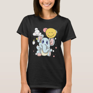 Camiseta Nubes Safari África Zoológico Animal aburrido Elep
