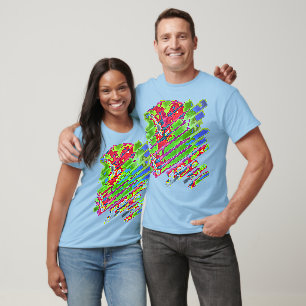 Camiseta Nubes Tenues - Azul