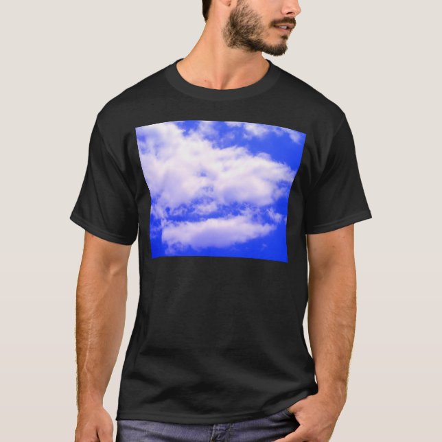 Camiseta Nubes y cielo azul despejado (Anverso)