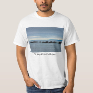 Camiseta Nublado En La Bahía De Whitefish