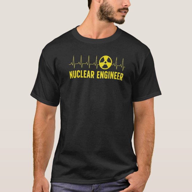 Camiseta Nuclear Engineer Heartbeat Nuclear Engineering (Anverso)